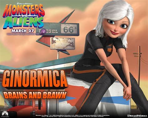 Ginormica from "Monsters vs. Aliens." Dreamworks Movies, Dreamworks ...