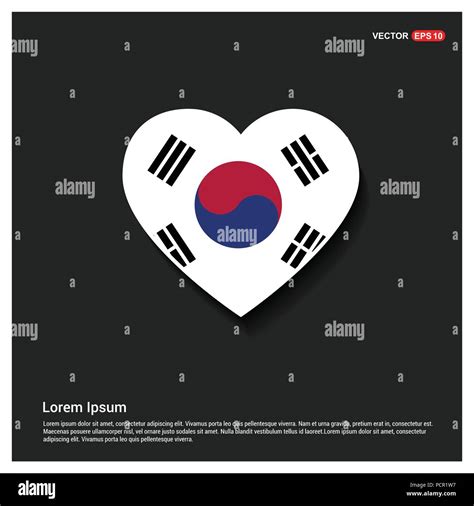 South Korea flags design vector Stock Vector Image & Art - Alamy