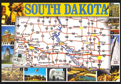 South Dakota Tourism Map - Map Of The World