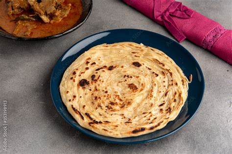 South Indian Flat Bread with Mutton Curry Stock Photo | Adobe Stock