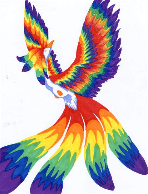 Rainbow Phoenix by Wolfangkun on DeviantArt