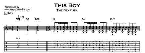 The Beatles – This Boy | Guitar Lesson, Tab & Songsheet | JGB