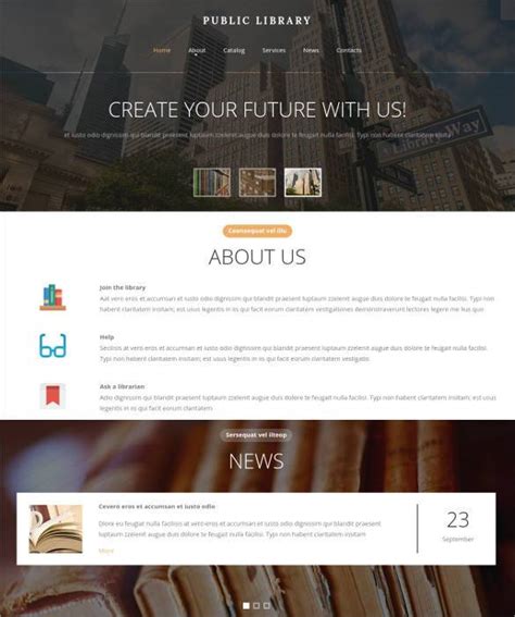 16+ Online Library Website Templates & Themes |Free & Premium | Free & Premium Templates