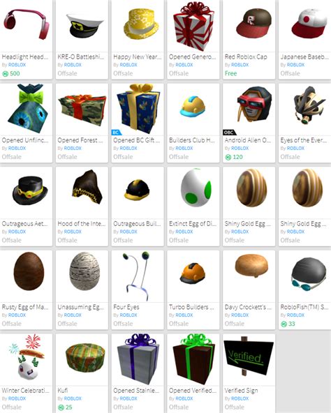 BC 2009 ROBLOX Account with Rare / Offsale items - EpicNPC