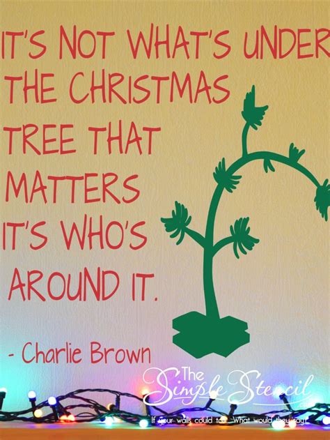 Charlie Brown Christmas Tree Quote Wall Display Home Decor | Christmas tree quotes, Charlie ...