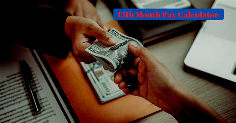 13th Month Pay Calculator Philippines | TAXGURO