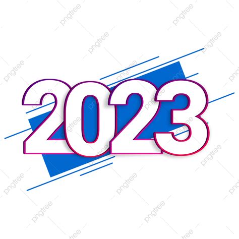 New Year 2023 Vector Art PNG, 2023 Happy New Year Text, 2023, Happy New Year 2023, 2023 New Year ...