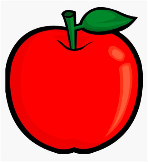 Cliparts For Fruits Vector And Clip Art - Vector Apple Clipart Png, Transparent Png - kindpng