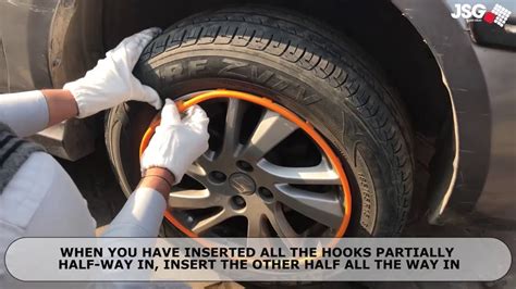 How to Install Rim Protector in Cars - Installation of Alloy Wheel Protector - YouTube