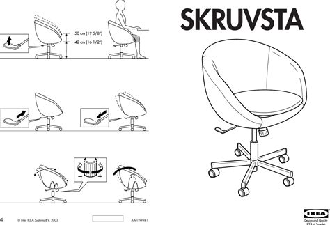 Ikea Skruvsta Swivel Chair Assembly Instruction