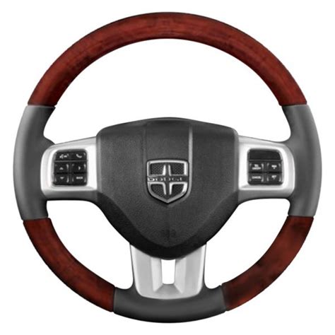 B&I® - Dodge Charger 2014 Premium Design Steering Wheel with Insert on Top and Bottom