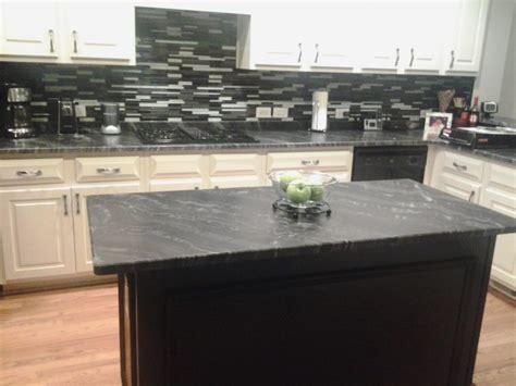 Black Pearl Leathered Granite Countertops — Randolph Indoor and Outdoor ...