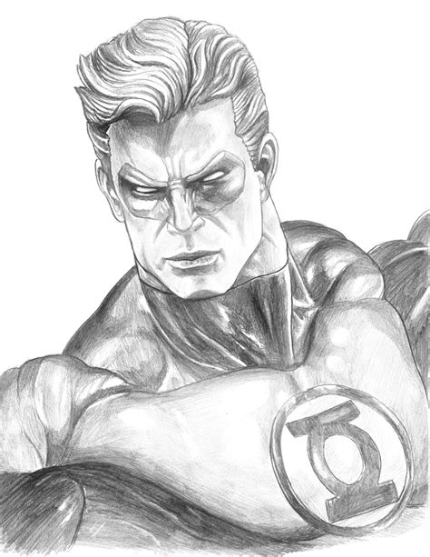 Green Lantern (sketch) by SoulStryder210 on DeviantArt