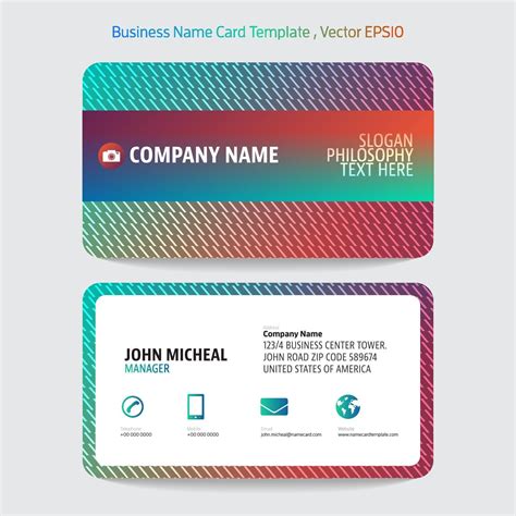 Template business name card 2248459 Vector Art at Vecteezy