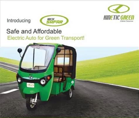 Kinetic Green Safar Smart E Rickshaw, Vehicle Capacity: 8 Seater at Rs ...