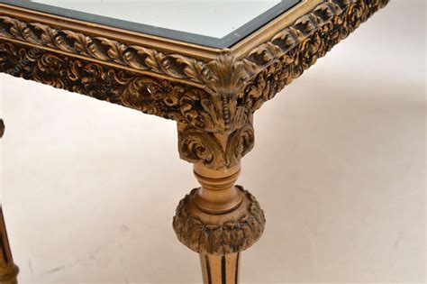 Antique French Gilt & Mirrored Glass Coffee Table - Antiques Atlas