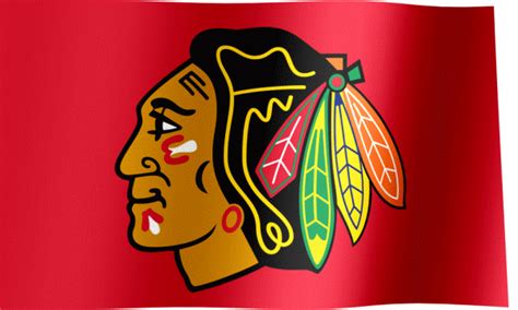 Chicago Blackhawks Fan Flag (GIF) - All Waving Flags