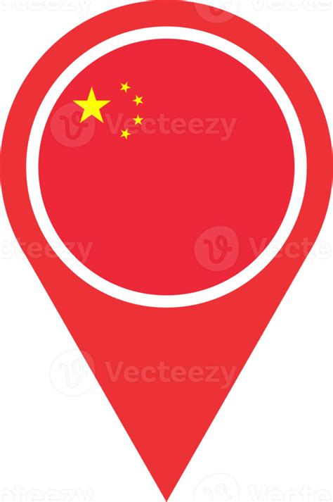 China flag pin map location PNG 22102167 PNG