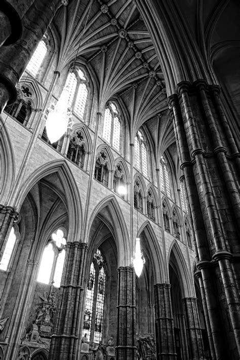 Free Images : black and white, perspective, building, stone, arch, cathedral, place of worship ...