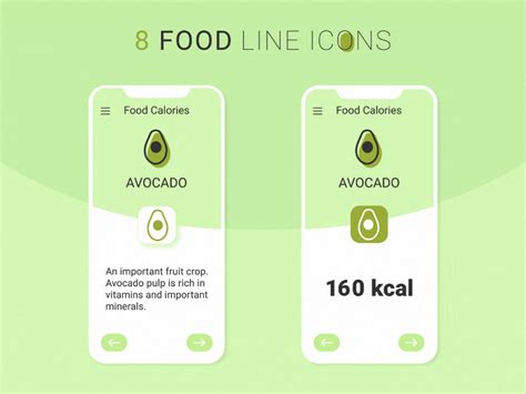 Food Line Icons by Anastasia Piulziu on Dribbble