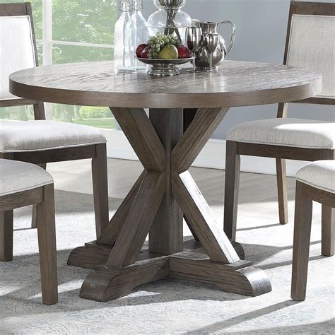 Rustic Round Dining Table Set For 6 - hannahmclaren