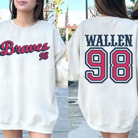 98 Braves Morgan Wallen - Etsy