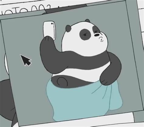 OLD Cloud Meme — Panda’s sexy selfie. 😂 (We bare bears)