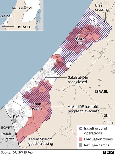 Gaza Strip in maps: How life has changed - BBC News