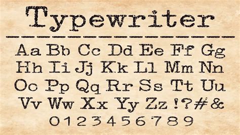 What Font Is A Typewriter - A Comprehensive Guide