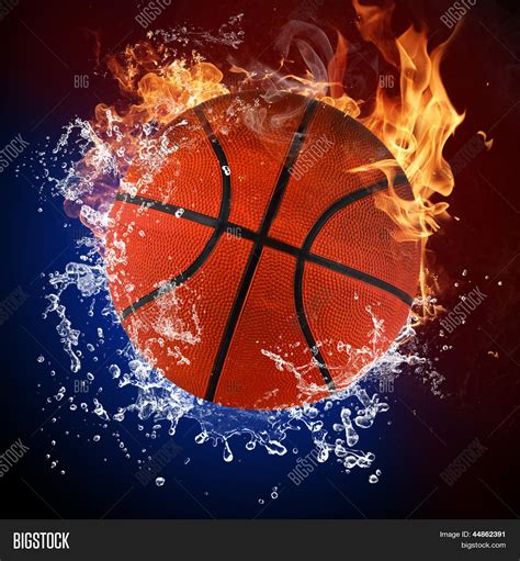 Basketball Ball Fire Flames Image & Photo | Bigstock