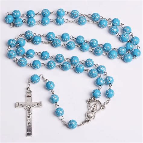 Catholic Bead Rosary With Lady Of Miracles Rosary Beads Religious ...