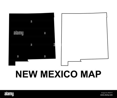 Set of New Mexico map, united states of america. Flat concept vector illustration Stock Vector ...