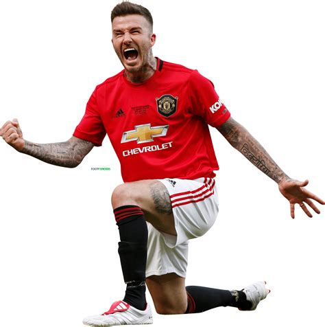 David Beckham Manchester United football render - FootyRenders