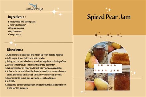 Spiced Pear Jam