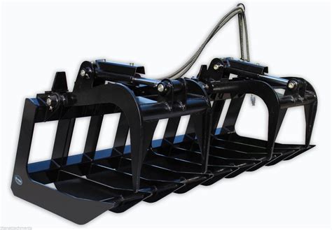 72" Heavy-Duty Root Grapple Rake Attachment for Bobcat and Kubota Skid Steers - Walmart.com ...