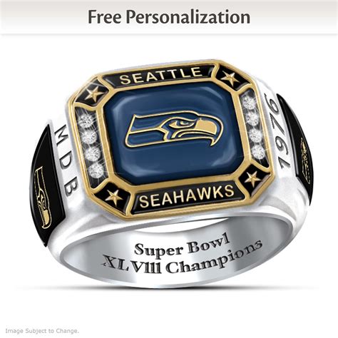 Ring: Seahawks Pride Personalized Commemorative Ring