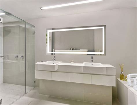 Large 60 Inch X 30 Inch LED Bathroom Mirror Lighted Vanity Mirror Includes Dimmer & Defogger ...