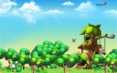 Maplestory Forest Background Clipart