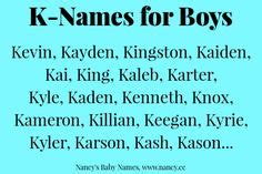 K-Names for Baby Boys | Baby stuff | Baby names, Trendy baby boy names, Boy names