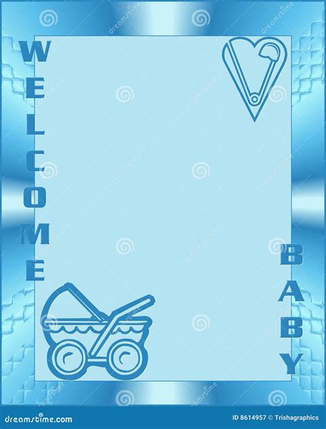 Welcome Baby Boy Stock Illustration | CartoonDealer.com #8614957