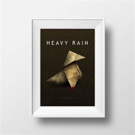 Heavy Rain Art Print Poster Multiple Sizes - Etsy Norway