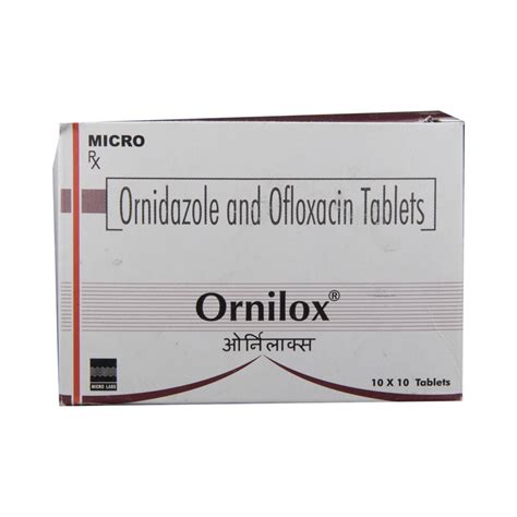 Ornilox Infection Tablet, 10 tab/strip, Price from Rs.84.70/unit onwards, specification and features