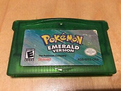 Pokemon Emerald Version Nintendo Gameboy Advance Authentic Cartridge ...