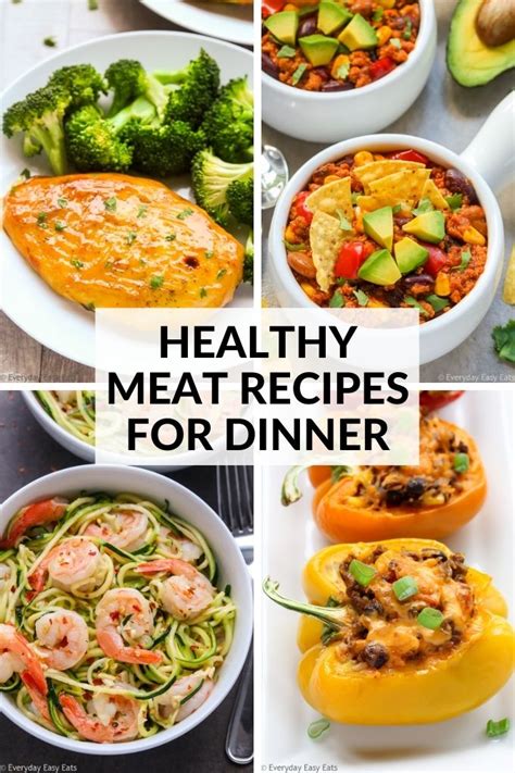 25 Healthy Meat Recipes For Dinner - Everyday Easy Eats