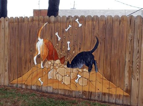 Fence Art - 25 pieces of art using a backyard fence as the canvas ...