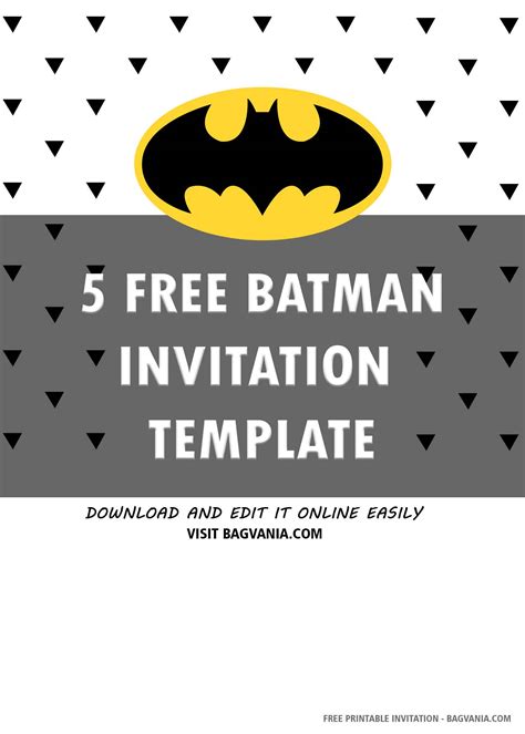 Batman Birthday Card Template – Mightyprintingdeals.com