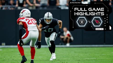 Full Game Highlights: Raiders vs. Cardinals - Week 2