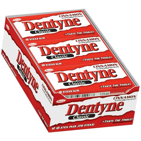 Dentyne Gum, Classic Cinnamon, 18 Piece Pack, 12 Count - Walmart.com - Walmart.com