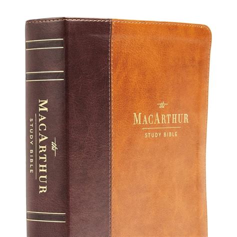 Nasb, MacArthur Study Bible, 2nd Edition, Leathersoft, Brown, Comfort ...