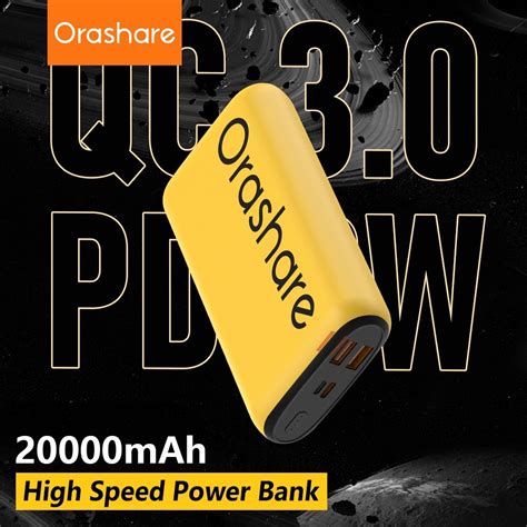 Mitsushi Orashare Powerbank Original O20 20000mah Fast Charge Power Bank Stylish and Cool Power ...